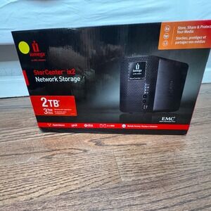 Iomega StorCenter ix2 Network Storage 2TB NAS Server Gigabit Ethernet 31848600